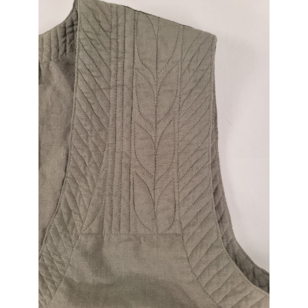 Orvis Cotton Vest L Olive Green Utility Safari Hobbitcore Ren Faire LARP - Picture 8 of 8